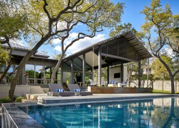 The Bridge House by Furman + Keil Architects in Austin, Texas