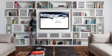 A Custom Built-In Shelving Unit by Sarit Shani Hay in Tel Aviv, Israel