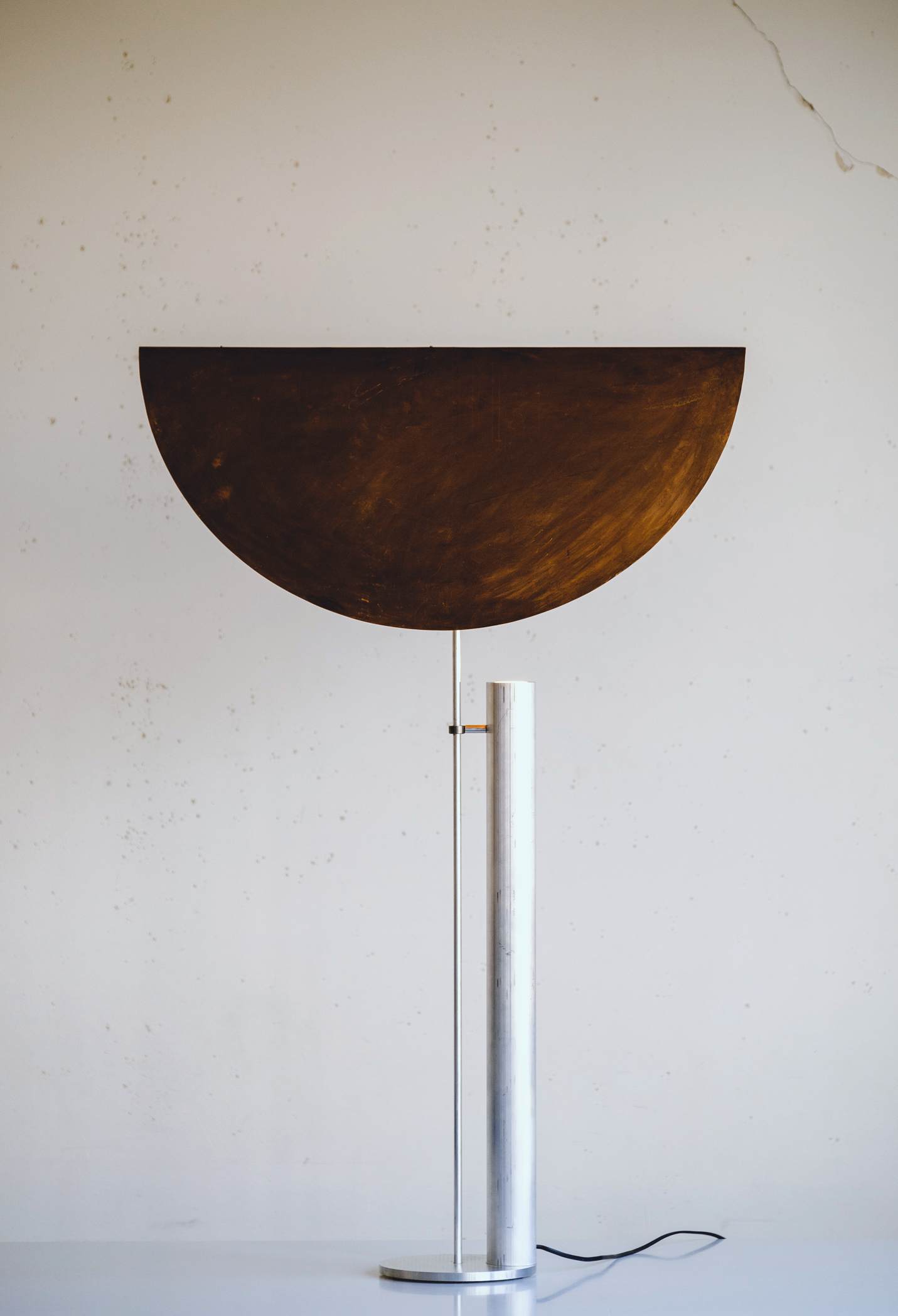 Minimalist Floor Lamp ''Copper Shade'' by Raphael Kadid