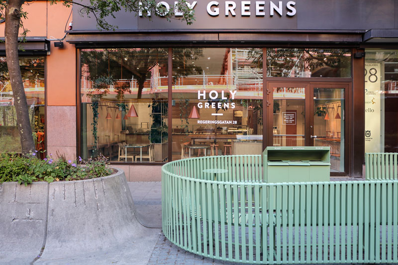Custom Furniture for Salad Bar ''Holy Greens'' by Blank in Stockholm, Sweden