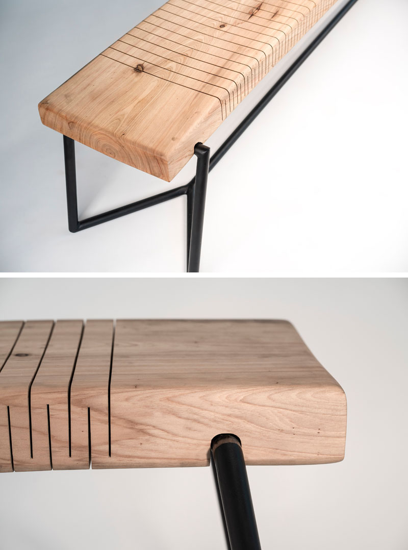 Flexible Wood Bench by Ricardo Garza Marcos