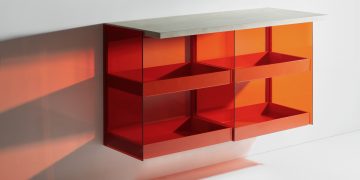 Minimalist Wall-Mounted Furniture System ''RGB" by Stefan Diez