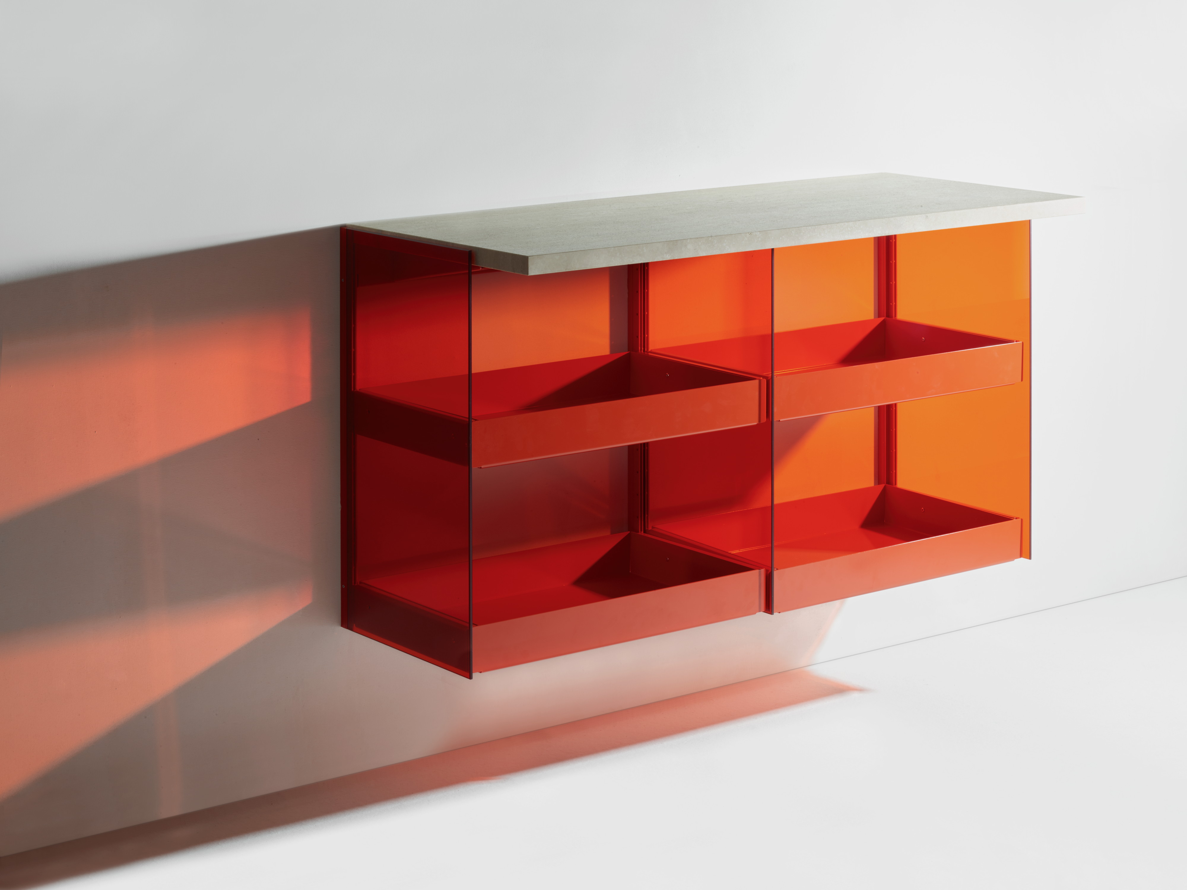 Minimalist Wall-Mounted Furniture System ''RGB" by Stefan Diez