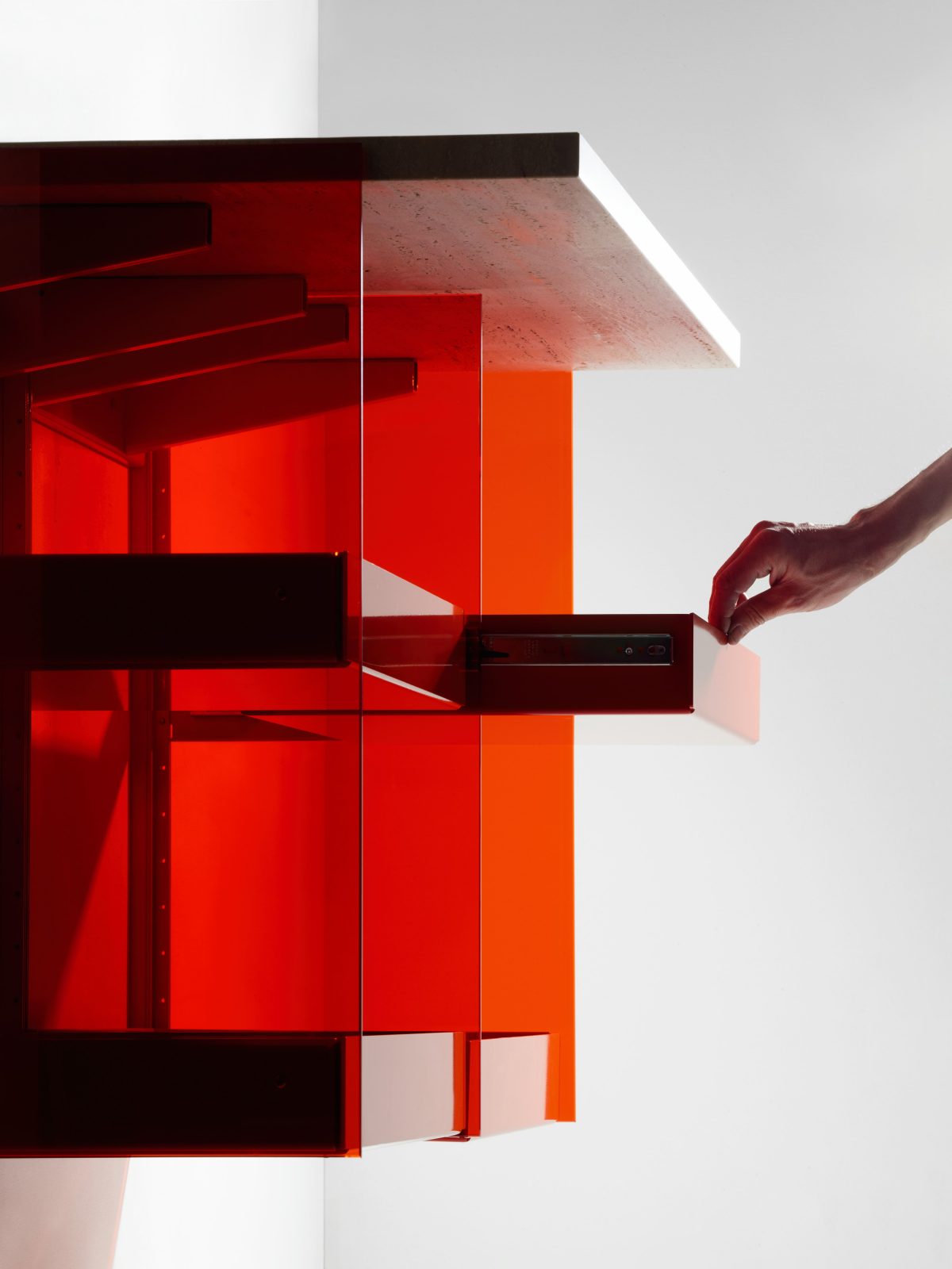 Minimalist Wall-Mounted Furniture System ''RGB" by Stefan Diez