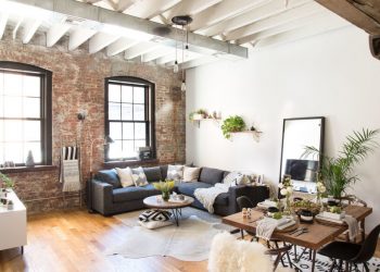 Industrial Brooklyn Home by Becky Shea Design in Brooklyn, New York City