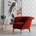 Fabric Lobby Armchair "LOVY" by Sergio Bicego