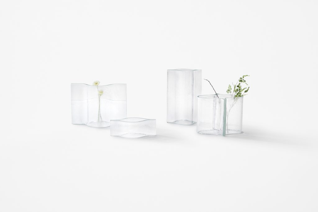 Minimalist Furniture Collection "Melt" by nendo for Wonderglass