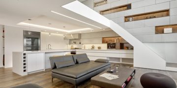Two-Story SOMA Loft by INTERSTICE Architects in San Francisco, California