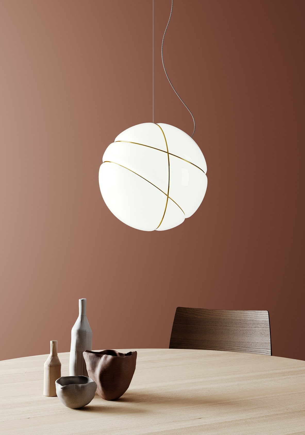 Contemporary Lamp "Armilla" designed by Lorenzo Truant for Fabbian
