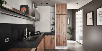 BlackMetal Apartment by KC Design Studio in Taipei, Taiwan