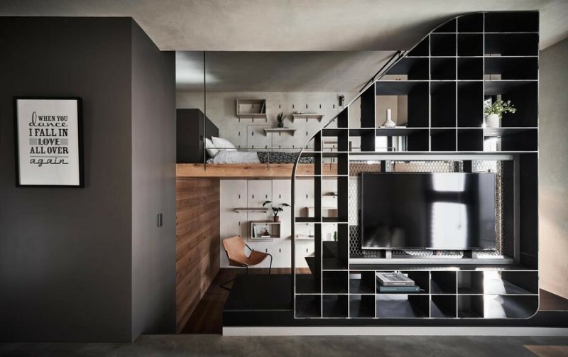 BlackMetal Apartment by KC Design Studio in Taipei, Taiwan