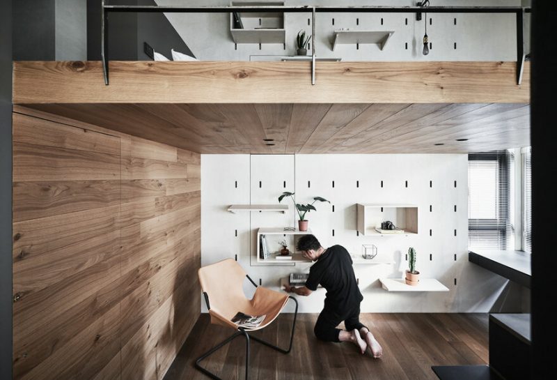BlackMetal Apartment by KC Design Studio in Taipei, Taiwan