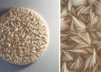 Circular Wall Sculpture by London-Based Multi-Media Artist Rowan Mersh