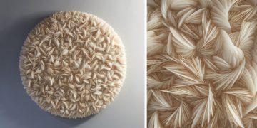 Circular Wall Sculpture by London-Based Multi-Media Artist Rowan Mersh