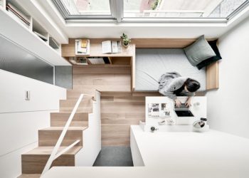 Efficient Small Apartment by Design Firm A Little Design in Taipei, Taiwan
