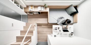 Efficient Small Apartment by Design Firm A Little Design in Taipei, Taiwan