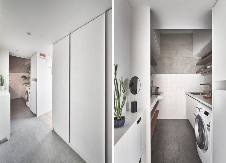 Efficient Small Apartment by Design Firm A Little Design in Taipei, Taiwan