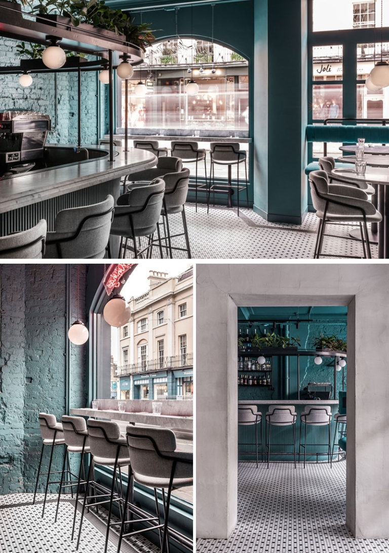 Coffee-and-Cocktail Restaurant "Greenwich Grindy" by Biasol London, England
