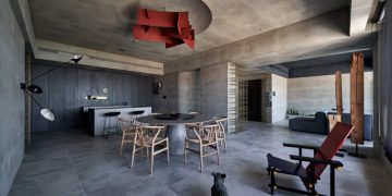 Grey-Toned Apartment by Wei Yi International Design Associates in Taipei, Taiwan