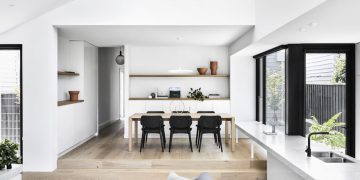 Cottage-Fronted Family Home by Tom Robertson Architects in Armadale, Victoria, Australia