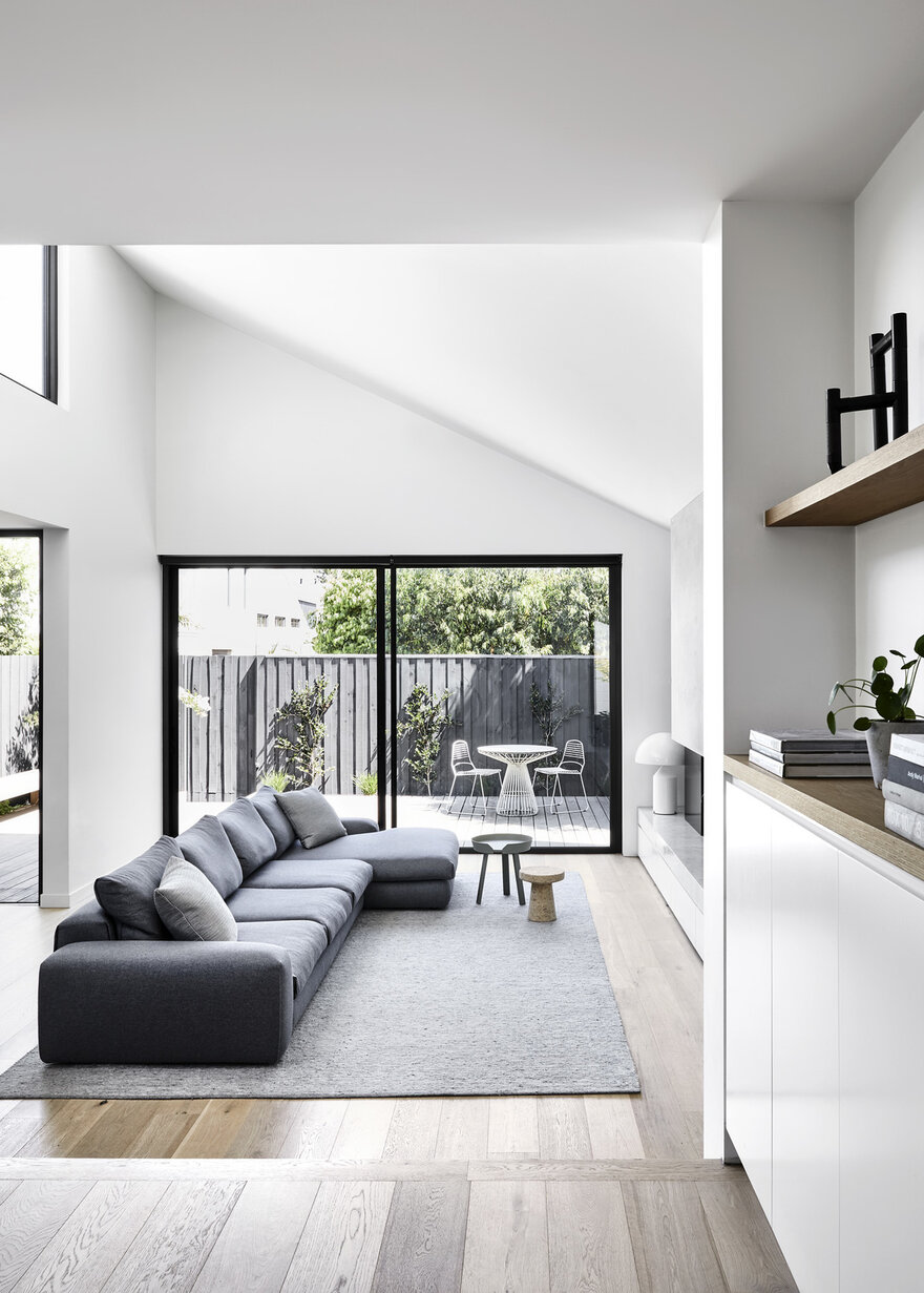 Cottage-Fronted Family Home by Tom Robertson Architects in Armadale, Victoria, Australia