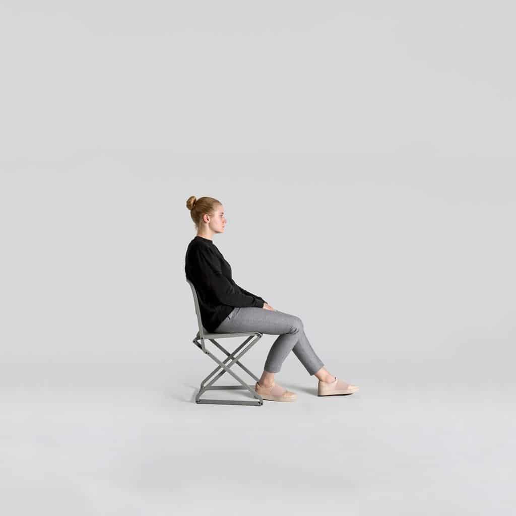Minimalist Folding Chair "DFC" by Simon Frambach
