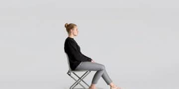 Minimalist Folding Chair "DFC" by Simon Frambach