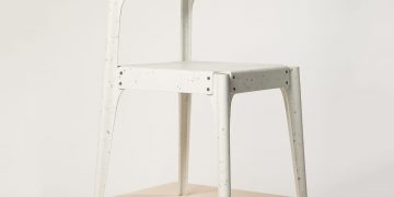 Minimalist Substantial Chair by Alexander Schul