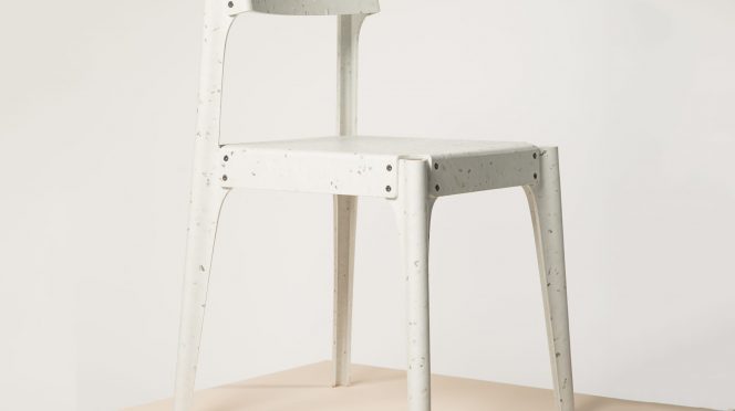 Minimalist Substantial Chair by Alexander Schul