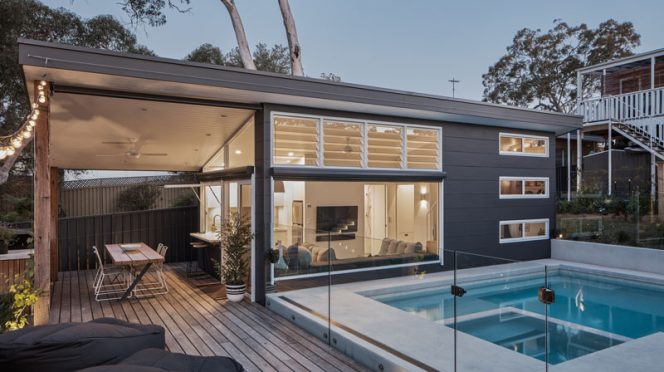 A Small House with a Swimming Pool by Ironbark Architecture in Sydney, Australia