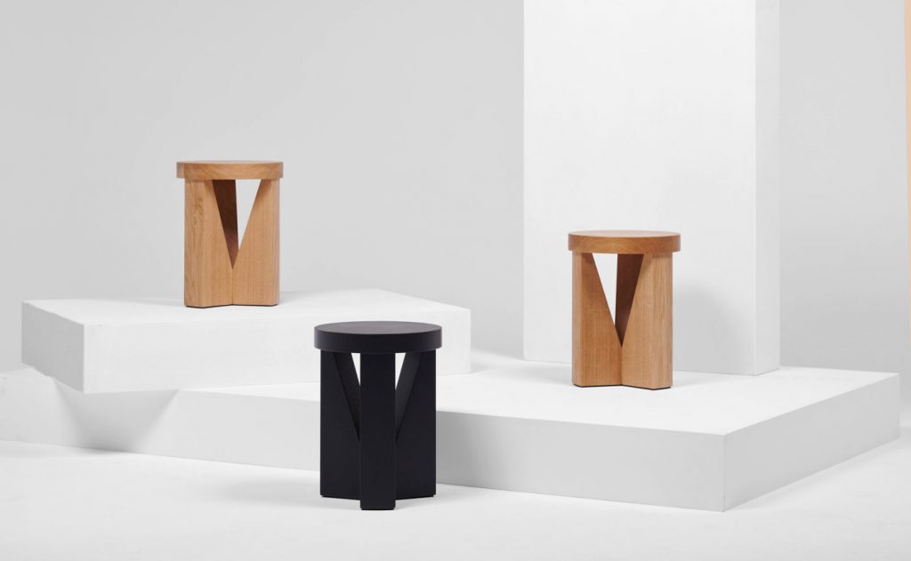 Minimalist Stool "MC20 CUGINO" by Konstantin Grcic
