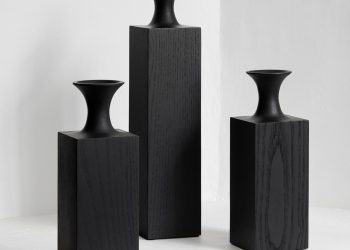 Tasso Wood Vases by Mathieu Delacroix