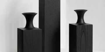 Tasso Wood Vases by Mathieu Delacroix