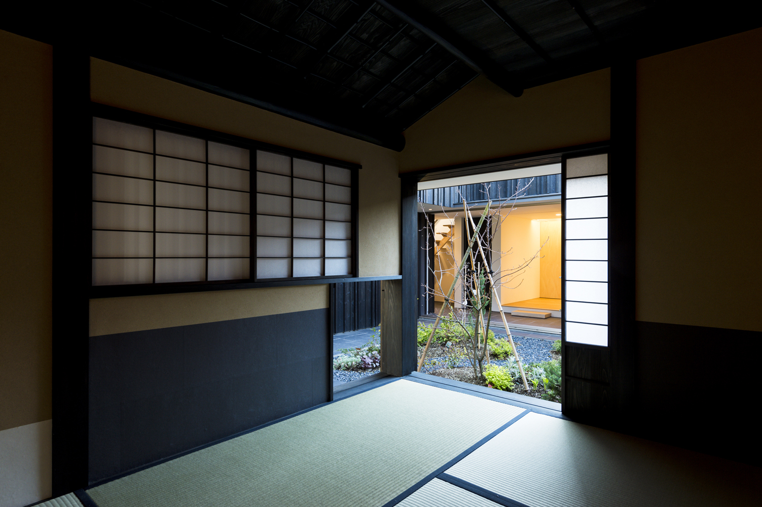 Courtyard House in Peach Garden in Niigata by Takeru Shoji Architects