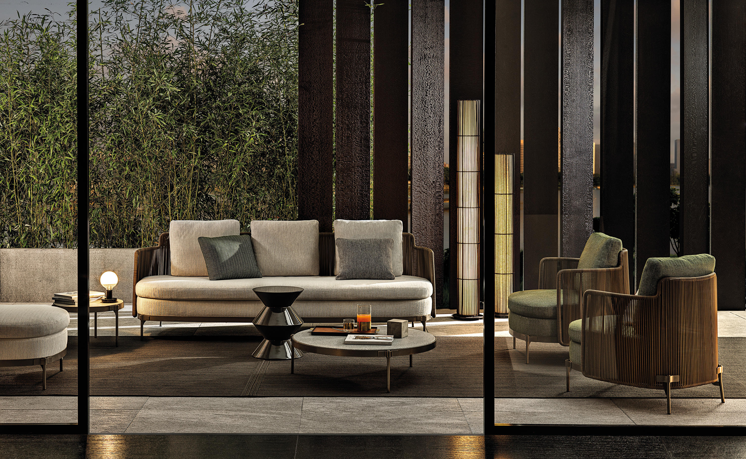 Tape Cord Outdoor Seating Collection by Nendo for Minotti