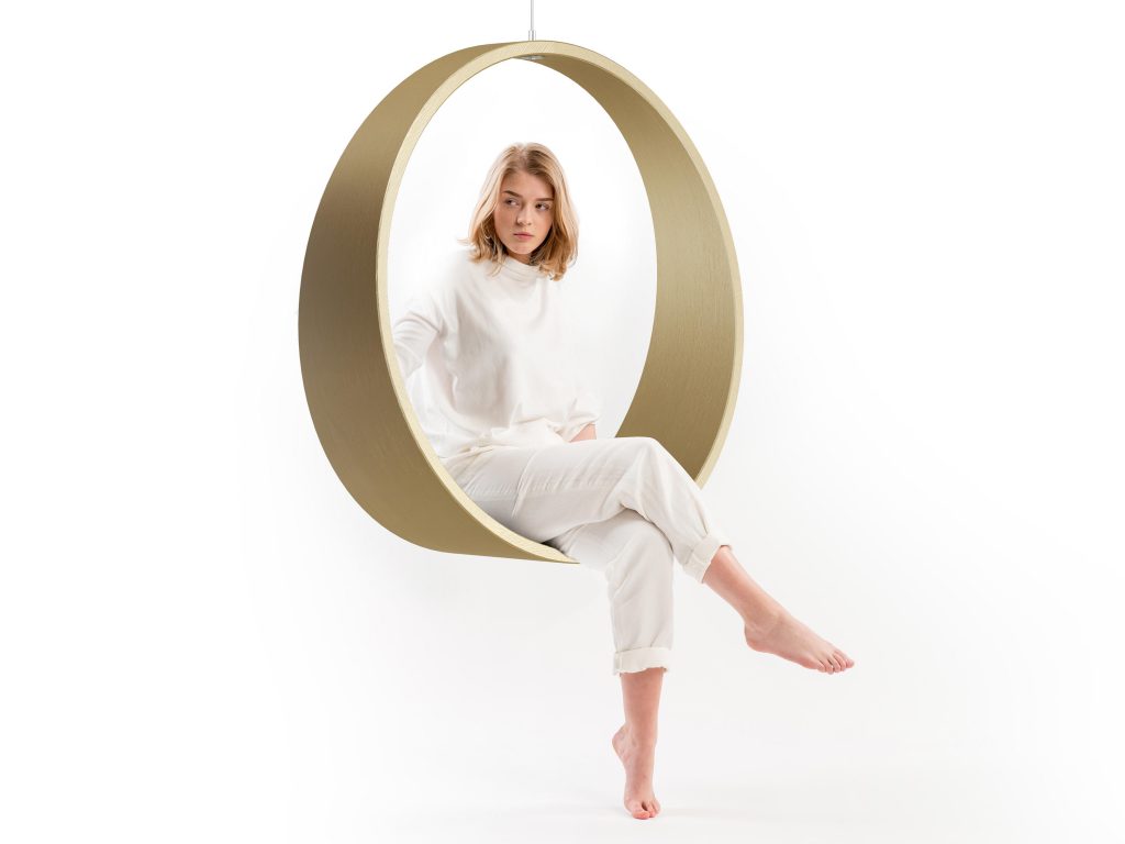 Circleswing N.2 Wooden Hanging Swing Chair by Iwona Kosicka Design