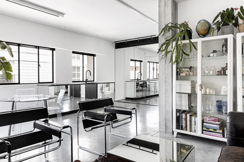 Mirror Maze Duplex in Tel Aviv, Israel by Yael Perry