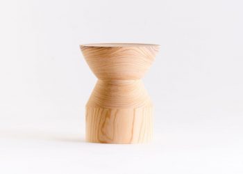 Zelkova Wood Side Table by Time & Style