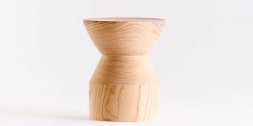 Zelkova Wood Side Table by Time & Style