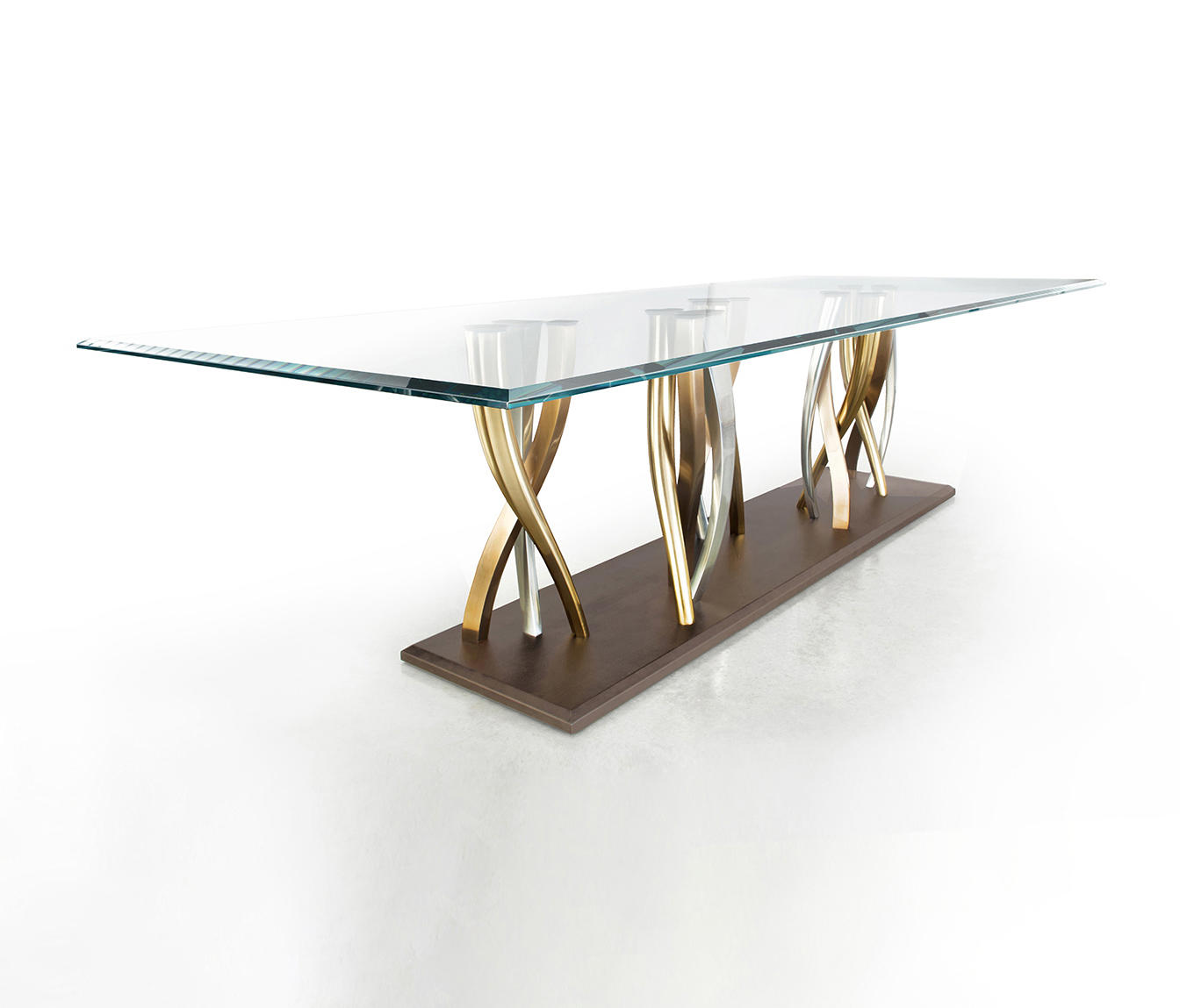 Il Pezzo 8 Glass Table by Cosimo Terzani & Barbara Bertocci for Il Pezzo Mancante