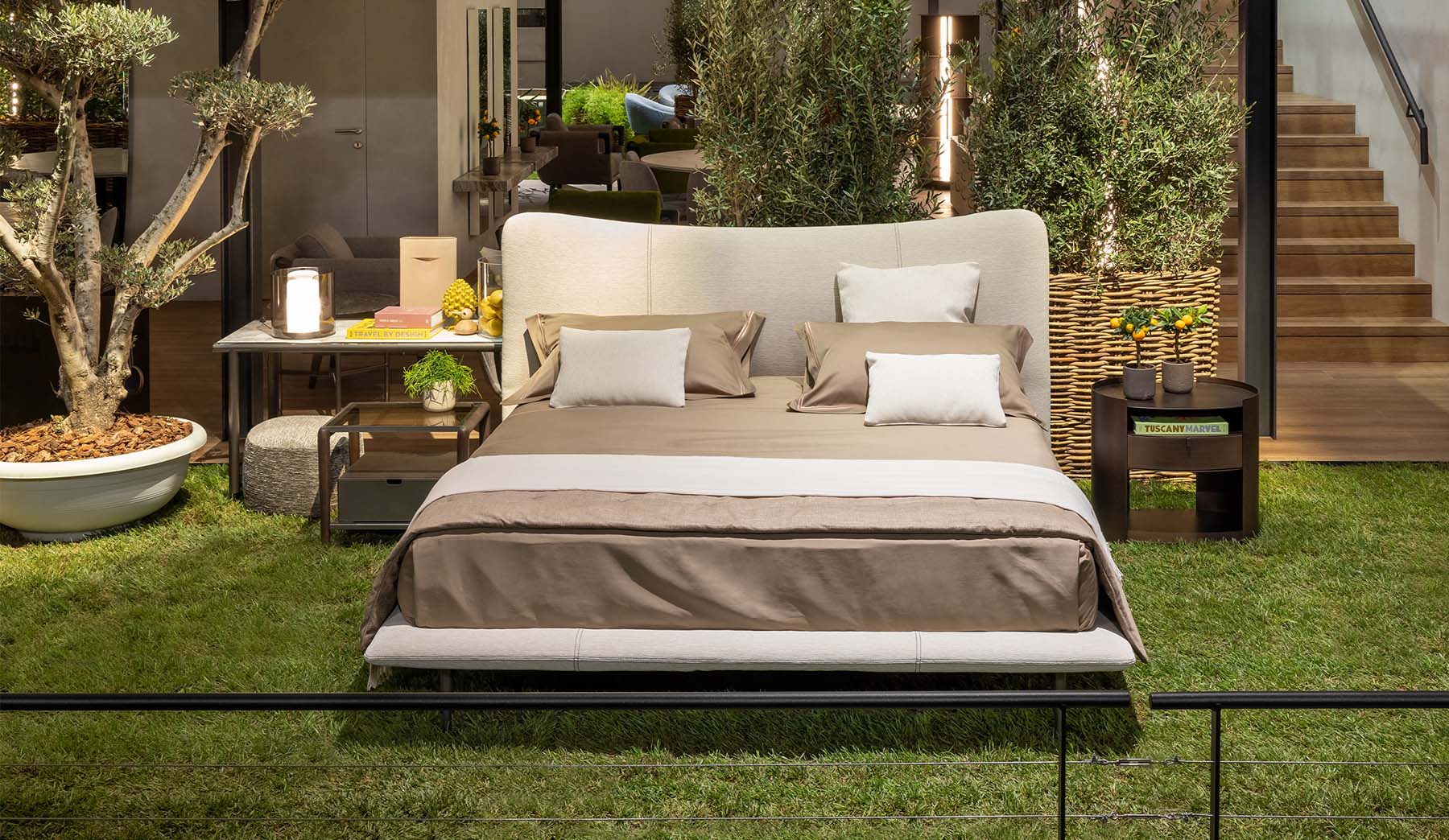 Baia Double-Size Bed by Emanuela Garbin for Flou