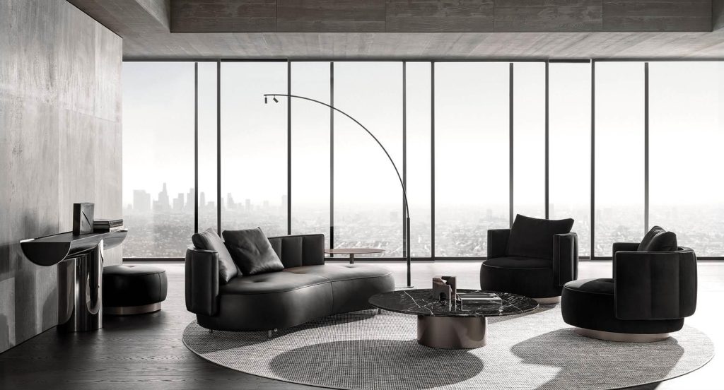Torii Bold Seating Collection by Nendo for Minotti