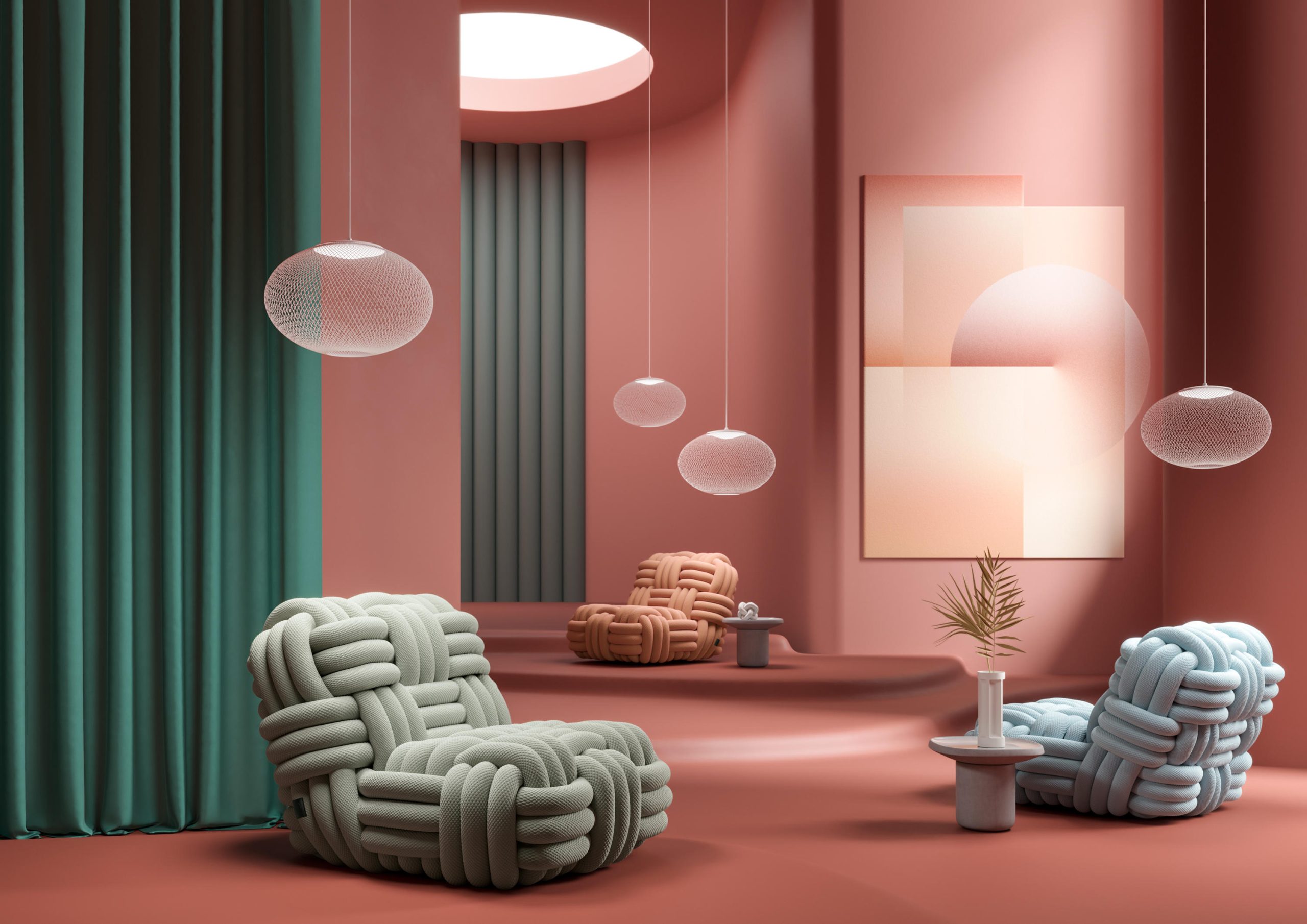 Knitty Lounge Chair by Nika Zupanc for Moooi