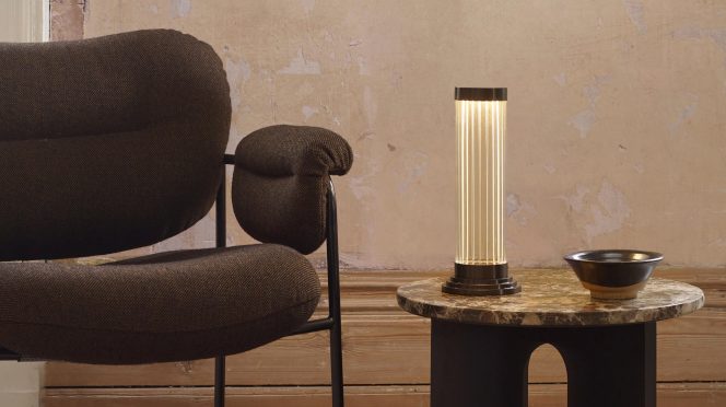 Portable Table Light by Will Earl for J. Adams & Co.