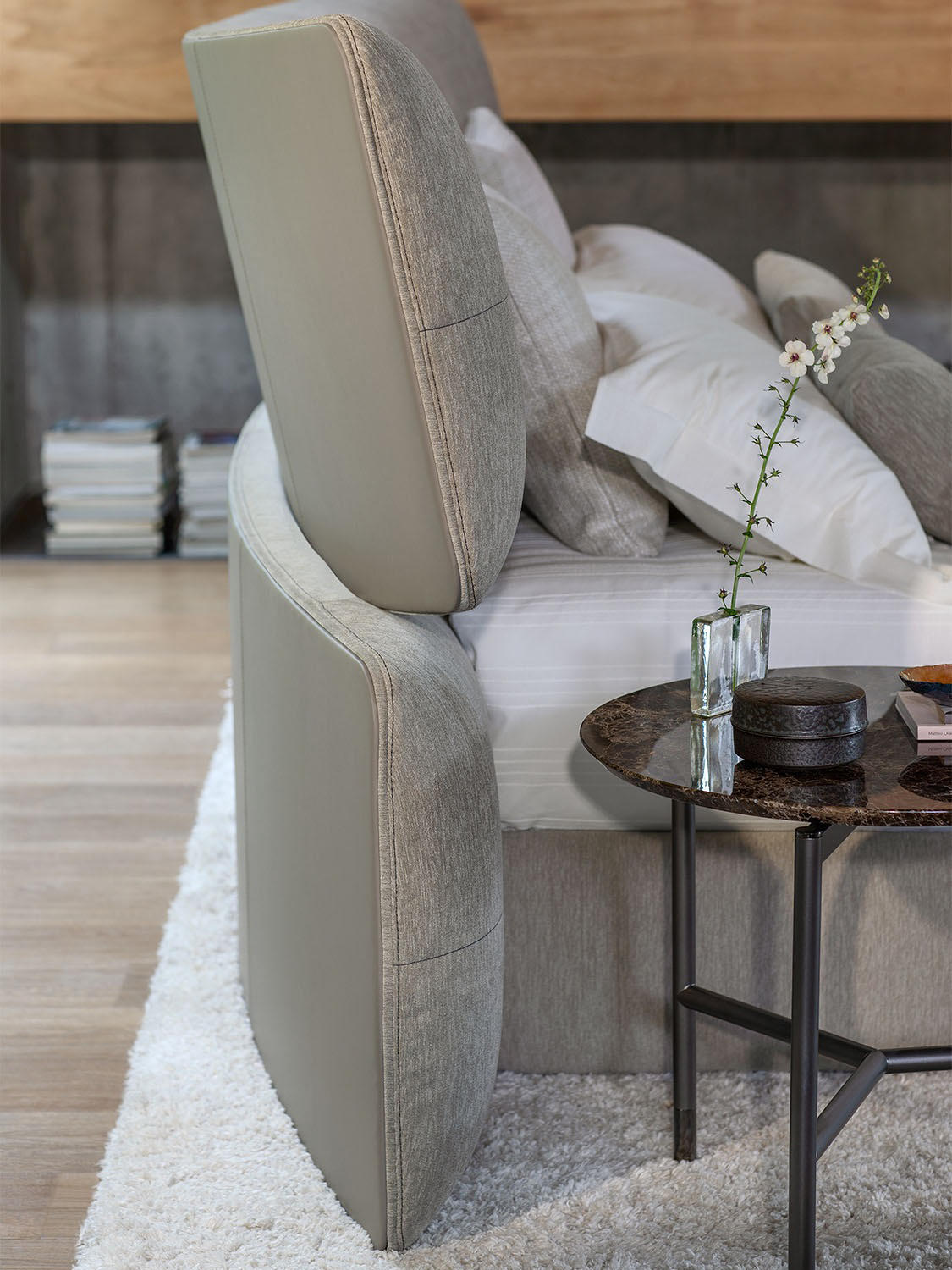 Yuna Bed by Carlo Colombo for Flou