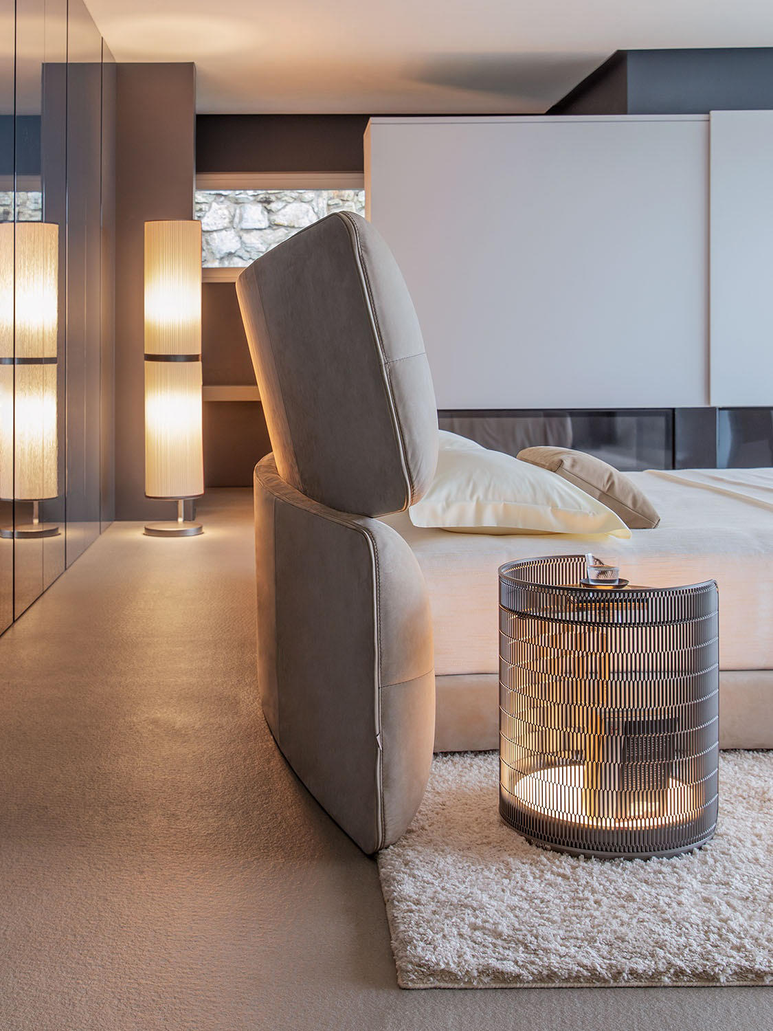 Yuna Bed by Carlo Colombo for Flou