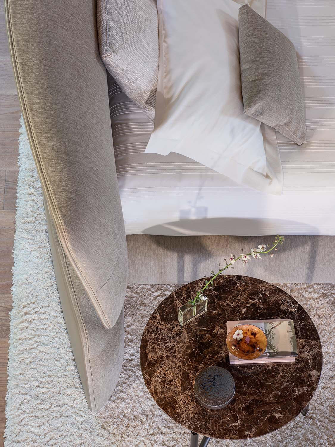 Yuna Bed by Carlo Colombo for Flou