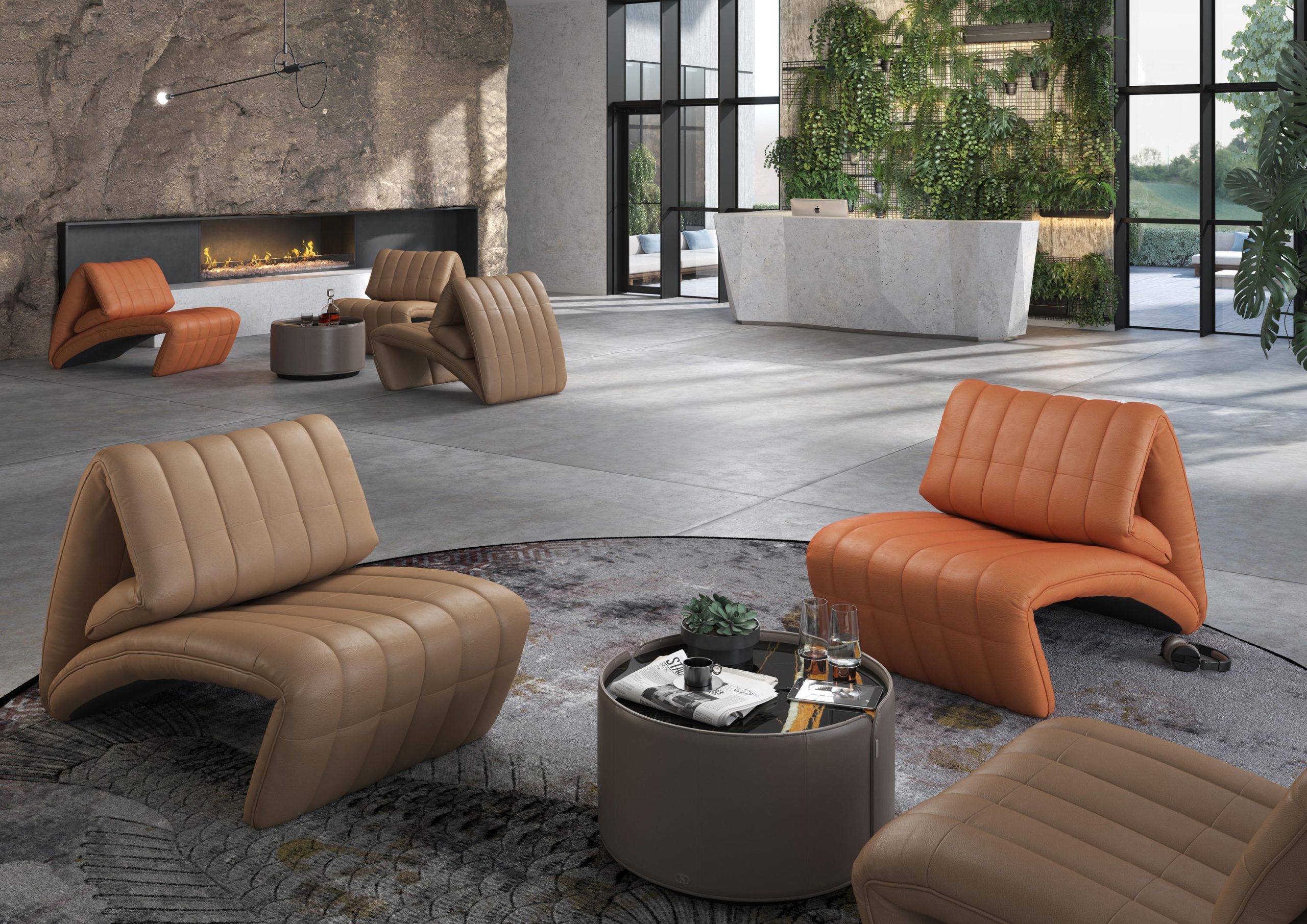 DS-266 Yoga Lounge Seat by by Stefan Heiliger for de Sede