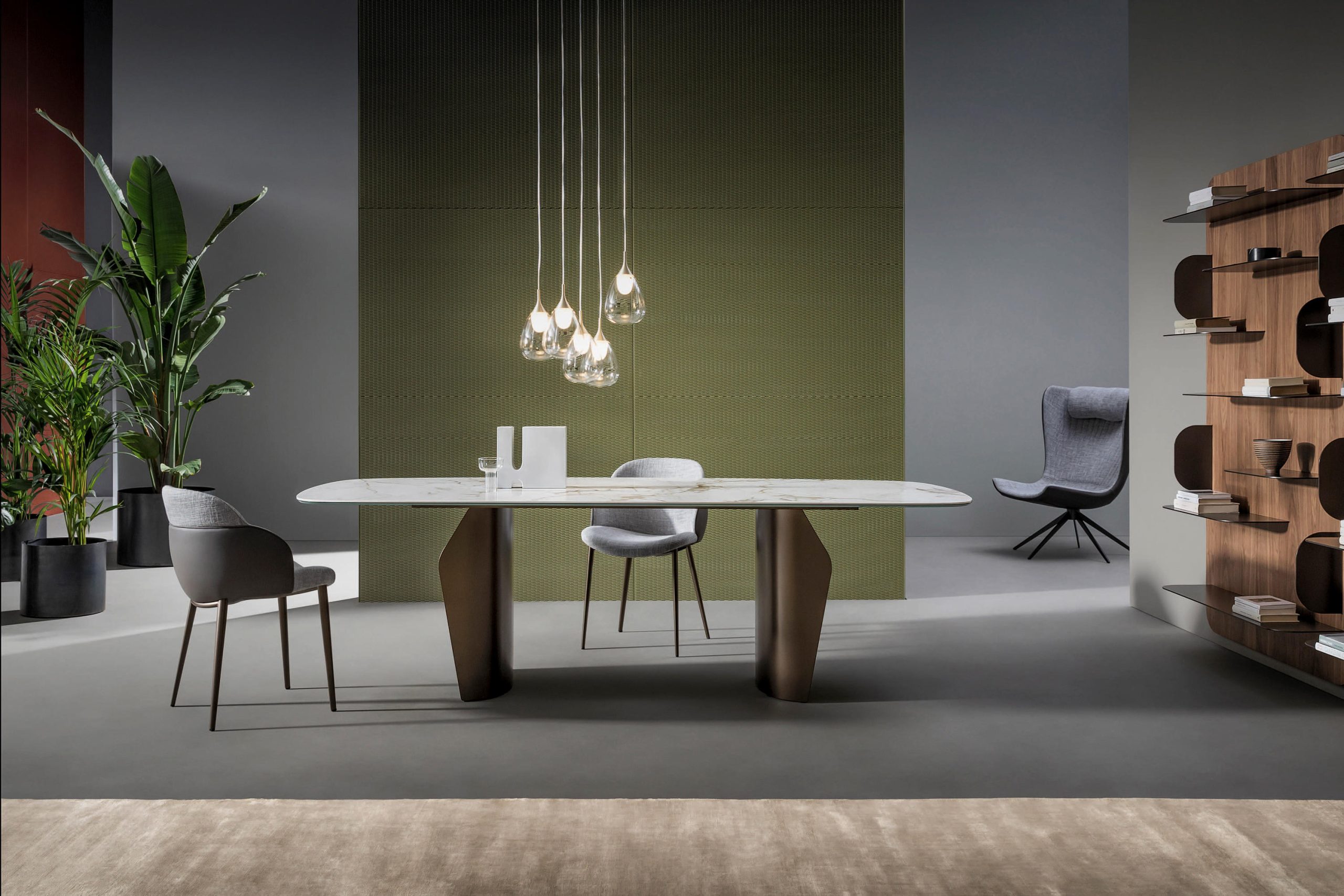 Flame Dining Table by Gino Carollo for Bonaldo