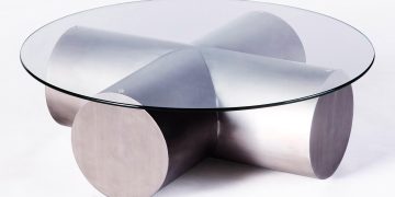 Cross Sofa Table by Lina & Edin Kjellvertz for Dustydeco